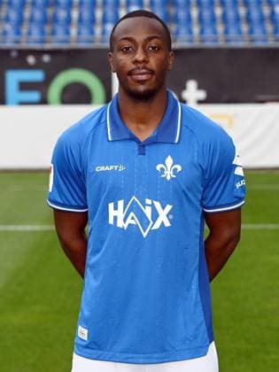 08.07.2025, xjhx, Fussball 2.Bundesliga, SV Darmstadt 98 Fototermin Saison 2025 26, Merveille Papela ; SV Darmstadt 98 2.BL; Porträttermin 2025 2026 Darmstadt