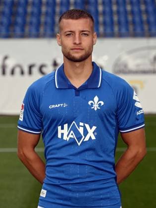 08.07.2025, xjhx, Fussball 2.Bundesliga, SV Darmstadt 98 Fototermin Saison 2025 26, Fabian Nürnberger, ; SV Darmstadt 98 2.BL; Porträttermin 2025 2026 Darmstadt