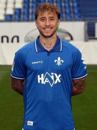 08.07.2025, xjhx, Fussball 2.Bundesliga, SV Darmstadt 98 Fototermin Saison 2025 26, Luca Marseiler ; SV Darmstadt 98 2.BL; Porträttermin 2025 2026 Darmstadt
