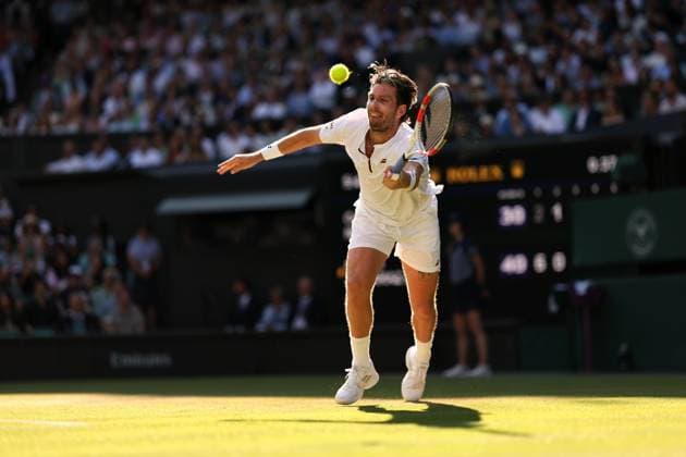 Cameron Norrie during his quarter final match Wimbledon Tennis Championships, Day 9, The All England Lawn Tennis and Croquet Club, London, UK - 08 Jul 2025London The All England Lawn Tennis and United Kingdom  Copyright: xEllaxLing Shutterstockx 15389337dt