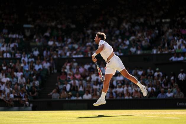 Cameron Norrie during his quarter final match Wimbledon Tennis Championships, Day 9, The All England Lawn Tennis and Croquet Club, London, UK - 08 Jul 2025London The All England Lawn Tennis and United Kingdom  Copyright: xEllaxLing Shutterstockx 15389337ea