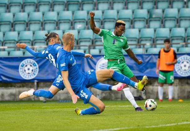 08.07.2025, Tallinn. UEFA Champions League first qualifying round. FCI Levadia VS RFS 0:1. Photo Madis Veltman, Postimees Tallinn Harjumaa Estonia 1MV08JUL25A27  Copyright: xMadisxVeltmanx 43 Å½iga LipuÅ¡cek, 25 Petr MareÅ¡