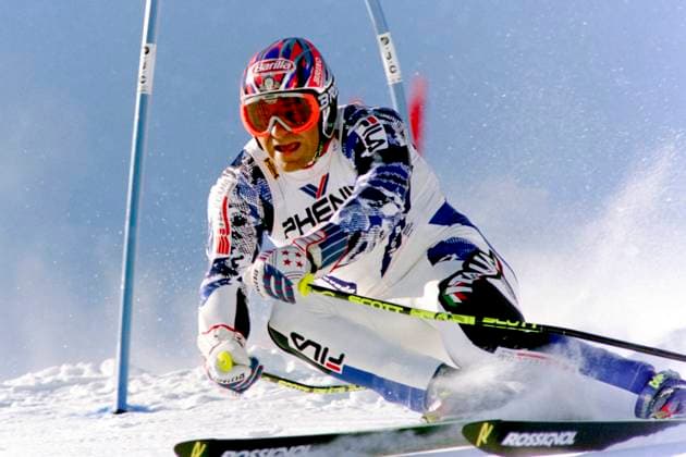 960223 Alpint, VM, Storslalom: Alberto Tomba, Italien. *** 960223 Alpine, World Cup, Giant Slalom Alberto Tomba, Italy  Copyright: BILDBYRAN BB960223BB031