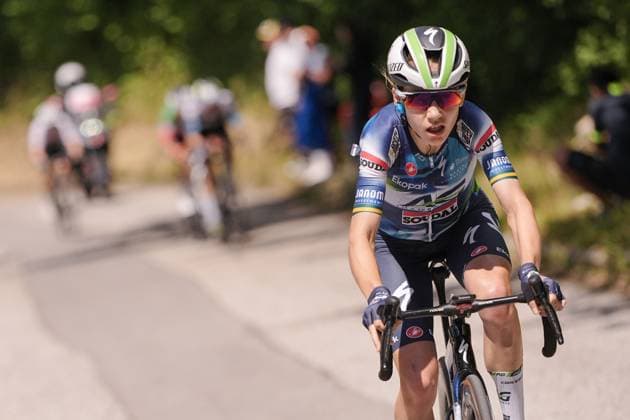 Ag Insurance - Soudal Team™s Gigante Sarah during the 4th stage of the Giro d™Italia Women, from Castello Tesino to Pianezze, Italy Wednesday, July 9, 2025. - cycling .  Copyright: xMarcoxAlpozzi LaPressex