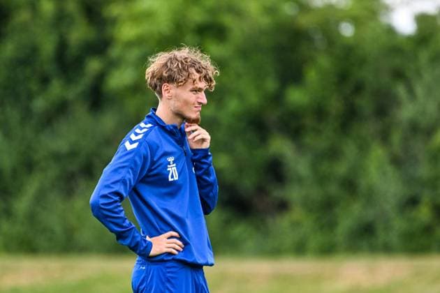GER, 2. BL, 1. FC Magdeburg, Trainingslager in Bad Wörishofen 09.07.2025, Stadion Am Unteren Hart, Bad Wörishofen, GER, 2. BL, 1. FC Magdeburg, Trainingslager in Bad Wörishofen, im Bild Nick Meier (Magdeburg, 20)
