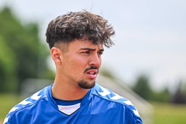 GER, 2. BL, 1. FC Magdeburg, Trainingslager in Bad Wörishofen 09.07.2025, Stadion Am Unteren Hart, Bad Wörishofen, GER, 2. BL, 1. FC Magdeburg, Trainingslager in Bad Wörishofen, im Bild Laurin Ulrich (Magdeburg, 8)