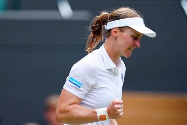 Liudmila Samsonova celebrates during her quarter final match Wimbledon Tennis Championships, Day 10, The All England Lawn Tennis and Croquet Club, London, UK - 09 Jul 2025London The All England Lawn Tennis and United Kingdom  Copyright: xJavierxGarcia Shutterstockx 15389393bb