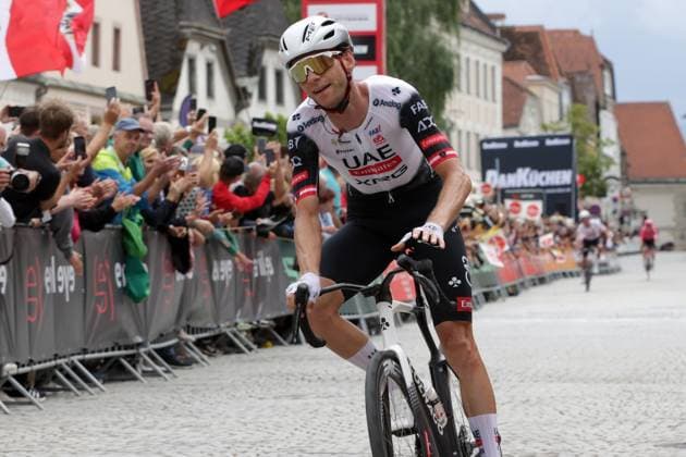 CYCLING - Tour of Austria 2025 STEYR,AUSTRIA,09.JUL.25 - CYCLING - Tour of Austria, stage 1, Steyr - Steyr. Image shows Felix Grossschartner (AUT UAE TEAM EMIRATES XRG).  GEPAxpictures xWalterxLuger