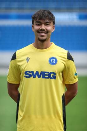 Aki Koch (Karlsruher SC, Torwart 18), GER, Karlsruher SC (KSC, Karlsruhe), Fussball, 2. Bundesliga, Portaettermin, Spielzeit 2025 2026, 09.07.2025, DFL REGULATIONS PROHIBIT ANY USE OF PHOTOGRAPHS AS IMAGE SEQUENCES AND OR QUASI-VIDEO, GER, Karlsruher SC (KSC, Karlsruhe), Fussball, 2. Bundesliga, Portraettermin, Spielzeit 2025 2026, 09.07.2025 Karlsruhe