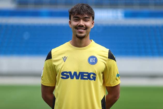 Aki Koch (Karlsruher SC, Torwart 18), GER, Karlsruher SC (KSC, Karlsruhe), Fussball, 2. Bundesliga, Portaettermin, Spielzeit 2025 2026, 09.07.2025, DFL REGULATIONS PROHIBIT ANY USE OF PHOTOGRAPHS AS IMAGE SEQUENCES AND OR QUASI-VIDEO, GER, Karlsruher SC (KSC, Karlsruhe), Fussball, 2. Bundesliga, Portraettermin, Spielzeit 2025 2026, 09.07.2025 Karlsruhe
