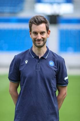 Marius Emnet; Karlsruher SC Physiotherapeut, GER, Karlsruher SC (KSC, Karlsruhe), Fussball, 2. Bundesliga, Portaettermin, Spielzeit 2025 2026, 09.07.2025, DFL REGULATIONS PROHIBIT ANY USE OF PHOTOGRAPHS AS IMAGE SEQUENCES AND OR QUASI-VIDEO, GER, Karlsruher SC (KSC, Karlsruhe), Fussball, 2. Bundesliga, Portraettermin, Spielzeit 2025 2026, 09.07.2025 Karlsruhe