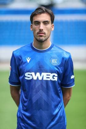 Roko Simic (Karlsruher SC, 09), GER, Karlsruher SC (KSC, Karlsruhe), Fussball, 2. Bundesliga, Portaettermin, Spielzeit 2025 2026, 09.07.2025, DFL REGULATIONS PROHIBIT ANY USE OF PHOTOGRAPHS AS IMAGE SEQUENCES AND OR QUASI-VIDEO, GER, Karlsruher SC (KSC, Karlsruhe), Fussball, 2. Bundesliga, Portraettermin, Spielzeit 2025 2026, 09.07.2025 Karlsruhe