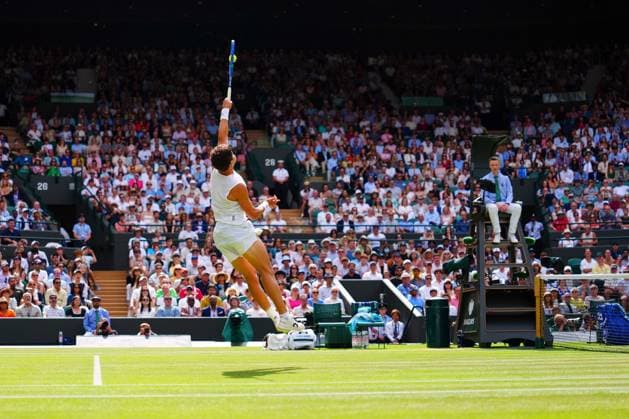 Ben Shelton during his quarter final match Wimbledon Tennis Championships, Day 10, The All England Lawn Tennis and Croquet Club, London, UK - 09 Jul 2025London The All England Lawn Tennis and United Kingdom  Copyright: xJavierxGarcia Shutterstockx 15389393dk