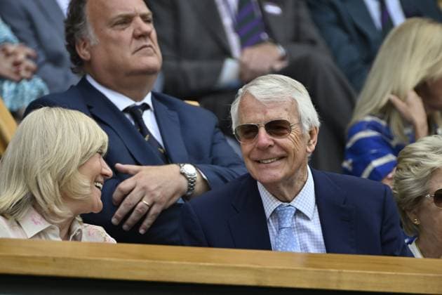 Tennis : Wimbledon -2025 - ITF - Tennis - Wimbledon - ITF - John Major - Angleterre Royal Box GB  Copyright: xChryslenexCaillaudx xPznewsx