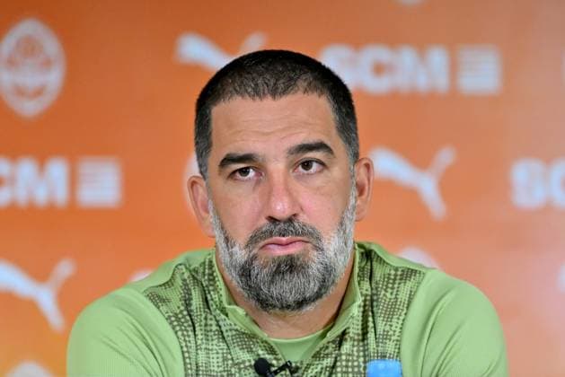 Ljubljana, Slovenia, July 9th 2025: Arda Turan head coach of Shakhtar during the press conference, PK, Pressekonferenz before the UEFA Europa League, First qualifying round, 1st leg, match between Shakhtar Donetsk (Ukraine) and Ilves Tampere (Finland) at Stadium Stozice, Ljubljana, Slovenia. (Natasa Kupljenik SPP) Copyright: xNatasaxKupljenikx xSPPx spp-en-NaKuSp-IK5_9865