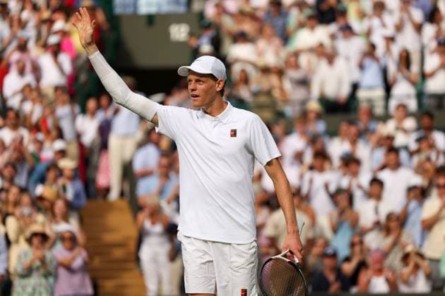 Jannik Sinner wins his Quarter Final match Wimbledon Tennis Championships, Day 10, The All England Lawn Tennis and Croquet Club, London, UK - 09 Jul 2025London The All England Lawn Tennis and United Kingdom  Copyright: xEllaxLing Shutterstockx 15389395cd