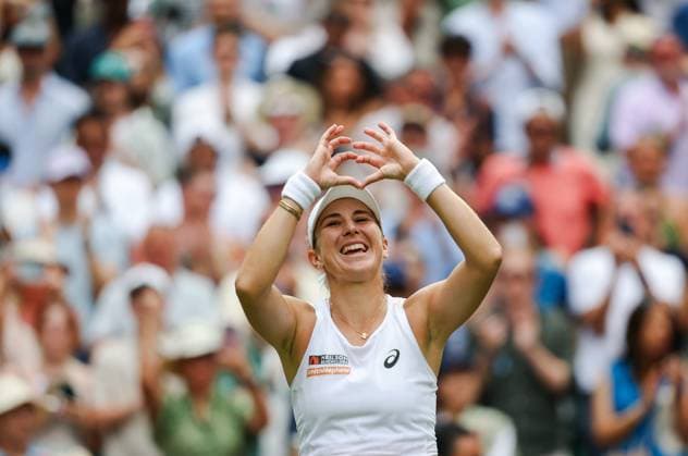 Wimbledon 2025 Day 10 Andreeva v Bencic Wimbledon Championships 2025 Day 10, 09 07 25 Ladies’ Singles - Quarter Final Centre Court Mirra Andreeva v Belinda Bencic Belinda Bencic wins in straight sets  Copyright: xMarcxAspland ThexTimesx NINTCHDBPICT001008720776