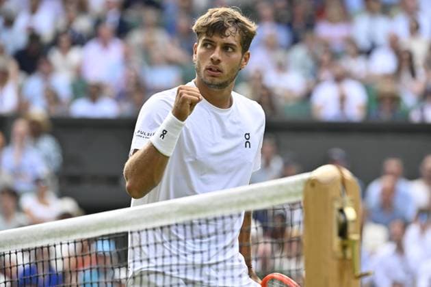 Tennis : Wimbledon -2025 - ITF - Tennis - Wimbledon - ITF - Flavio Cobolli - Italie GB  Copyright: xChryslenexCaillaudx xPznewsx