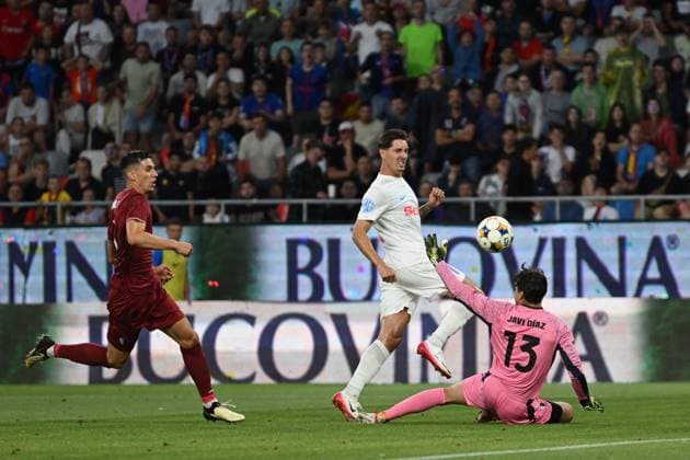 BUCHAREST - UEFA CHAMPIONS LEAGUE - FCSB - INTER CLUB D ESCALDES David Miculescu in action during the UEFA Champions League 2025 2026 First qualifying round game between FCSB and Inter Club d Escaldes, Steaua Stadium, July 09, 2025. Imago Images Alex Nicodim Copyright: xAlexxNicodimx