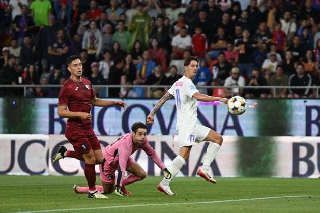 BUCHAREST - UEFA CHAMPIONS LEAGUE - FCSB - INTER CLUB D ESCALDES David Miculescu in action during the UEFA Champions League 2025 2026 First qualifying round game between FCSB and Inter Club d Escaldes, Steaua Stadium, July 09, 2025. Imago Images Alex Nicodim Copyright: xAlexxNicodimx