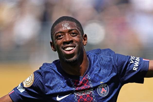 PSG s Ousmane Dembele celebrates his goal during the match between PSG and Real Madrid, in the semi-final of the 2025 FIFA Club World Cup, at MetLife Stadium on Wednesday 09. 30761 (Heuler Andrey SPP) Copyright: xHeulerxAndreyx xSPPx spp-en-HeAn-R5DE6528