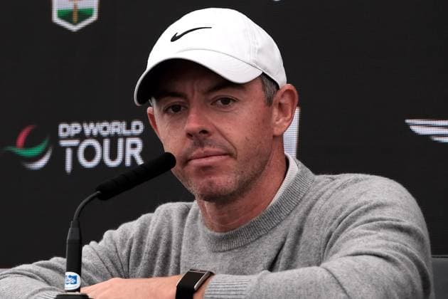 UK: The Genesis Scottish Open at The Renaissance Club, North Berwick, Scotland on 09 July 2025: Pictured: Rory McIlroy (Northern Ireland) attends a press conference, PK, Pressekonferenz at the Genesis Scottish Open 2025 at The Renaissance Club, North Berwick, Scotland North Berwick The Renaissance Club Scotland Copyright: xAlexxToddx