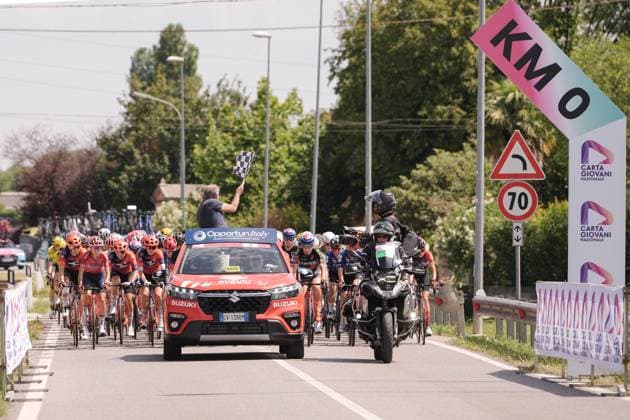 - during the 5th stage of the Giro d™Italia Women, from Mirano to Monselice, Italy Thursday, July 10, 2025. - cycling .  Copyright: xMarcoxAlpozzi LaPressex