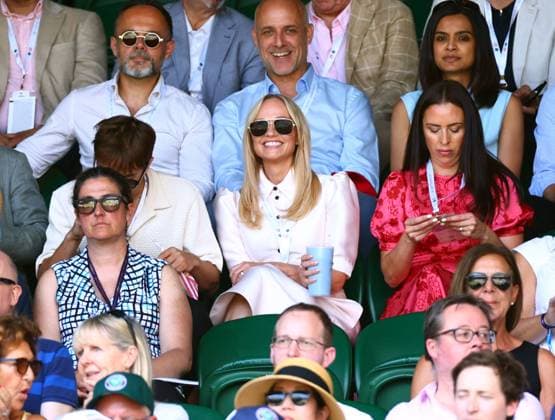Emma Bunton watching the action on Centre Court Wimbledon Tennis Championships, Day 11, The All England Lawn Tennis and Croquet Club, London, UK - 10 Jul 2025London The All England Lawn Tennis and United Kingdom  Copyright: xJamesxMarsh Shutterstockx 15390590h