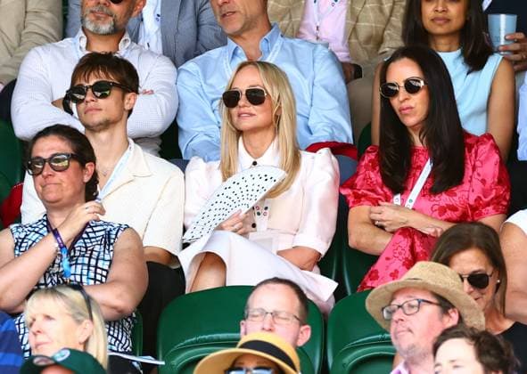 Emma Bunton watching the action on Centre Court Wimbledon Tennis Championships, Day 11, The All England Lawn Tennis and Croquet Club, London, UK - 10 Jul 2025London The All England Lawn Tennis and United Kingdom  Copyright: xJamesxMarsh Shutterstockx 15390590p
