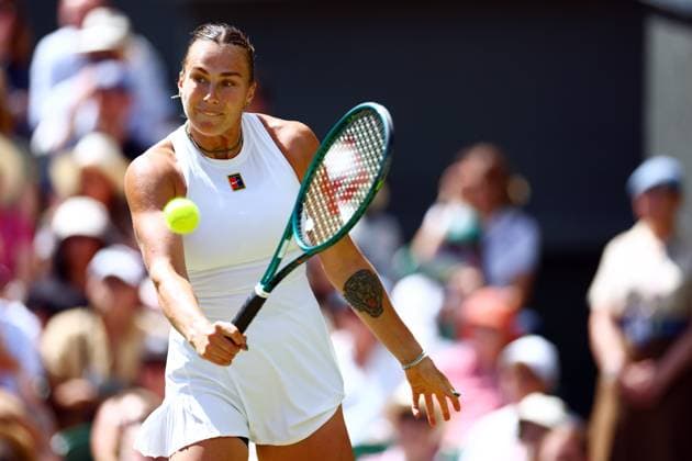 Aryna Sabalenka during her semi final match Wimbledon Tennis Championships, Day 11, The All England Lawn Tennis and Croquet Club, London, UK - 10 Jul 2025London The All England Lawn Tennis and United Kingdom  Copyright: xJamesxMarsh Shutterstockx 15390590bj