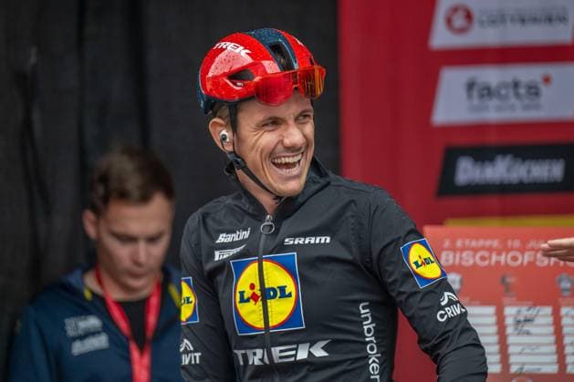 CYCLING - Tour of Austria 2025 BISCHOFSHOFEN,AUSTRIA,10.JUL.25 - CYCLING - Tour of Austria, stage 2, Bischofshofen - Sankt Johann Alpendorf. Image shows Patrick Konrad (AUT Lidl-Trek).  GEPAxpictures xWolfgangxKofler