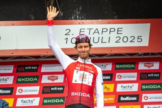 CYCLING - Tour of Austria 2025 SANKT JOHANN,AUSTRIA,10.JUL.25 - CYCLING - Tour of Austria, stage 2, Bischofshofen - Sankt Johann Alpendorf. Image shows Felix Grossschartner (AUT UAE Team Emirates XRG).  GEPAxpictures xWolfgangxKofler