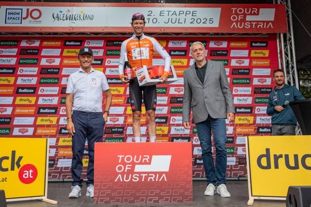 CYCLING - Tour of Austria 2025 SANKT JOHANN,AUSTRIA,10.JUL.25 - CYCLING - Tour of Austria, stage 2, Bischofshofen - Sankt Johann Alpendorf. Image shows Felix Grossschartner (AUT UAE Team Emirates XRG).  GEPAxpictures xWolfgangxKofler