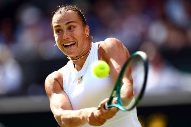 Aryna Sabalenka during her semi final match Wimbledon Tennis Championships, Day 11, The All England Lawn Tennis and Croquet Club, London, UK - 10 Jul 2025London The All England Lawn Tennis and United Kingdom  Copyright: xJamesxMarsh Shutterstockx 15390590dg