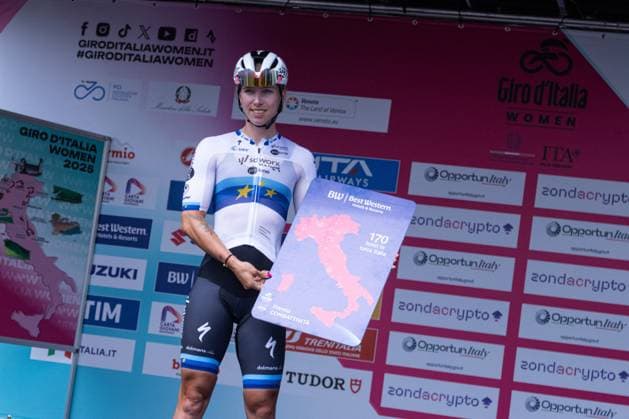 CICLISMO - Giro d Italia - Giro d Italia Women - Stage 5 - Mirano Monselice Lorena Wiebes during Giro d Italia Women - Stage 5 - Mirano Monselice, Giro d Italia race in Monselice, Italy, July 10 2025 Monselice Italy  Copyright: xIPAxSport ABACAx