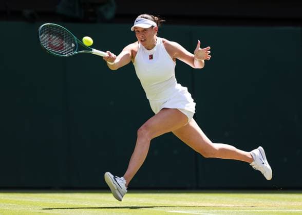 Amanda Anisimova, Damen Einzel, Ladies Singles Tennis - Wimbledon 2025 - Grand Slam ITF ATP, Tennis Herren WTA, Tennis Damen - AELTC - London - - Great Britain - 10 July 2025. Copyright: xJuergenxHasenkopfx