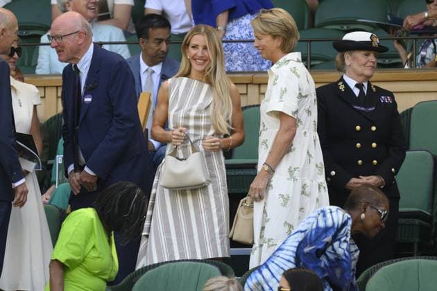 Wimbledon Tennis Championships - Day 11 LONDON, UNITED KINGDOM - JULY 10: Ellie Goulding watches tennis from the Royal Box during day eleven of the 2025 Wimbledon Championships at The All England Lawn Tennis and Croquet Club in Wimbledon on July 10, 2025, in London, England Ray Tang Anadolu London United Kingdom. Editorial use only. Please get in touch for any other usage.  Copyright: x2025xAnadoluxRayxTangx