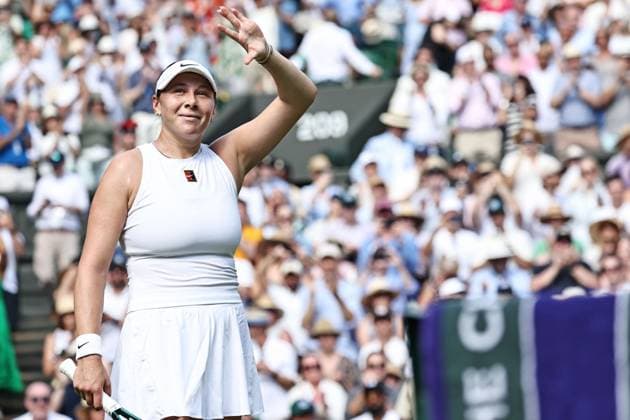 Amanda Anisimova, USA, after semifinal of 2025 All England Lawn Tennis Championships at Wimbledon, womens singles, London, 10 07 2025; -