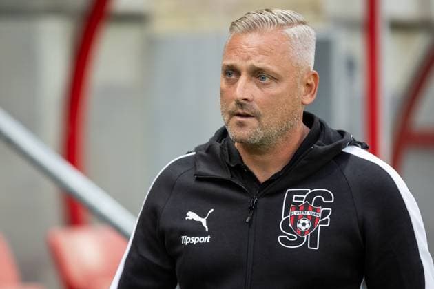 SPARTAK TRNAVA - HACKEN Head coach of Spartak Michal Scasny of Trnava during the 1st leg of first qualifying round of the UEFA Europa League football match between FC Spartak Trnava and BK Hacken. Trnava, Slovakia, July 10, 2025. Copyright: xx 080A0300
