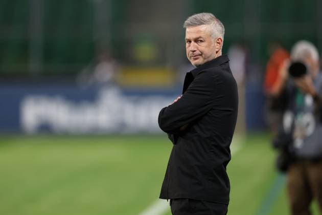 WARSZAWA 10.07.2025 MECZ I RUNDA ELIMINACYJNA LIGA EUROPY SEZON 2025 26: LEGIA WARSZAWA - FK AKTOBE --- UEFA EUROPA LEAGUE FIRST QUALIFYING ROUND MATCH: LEGIA WARSAW - FC AKTOBE EDWARD IORDANESCU FOT. PIOTR KUCZA FOTOPYK NEWSPIX.PL --- newspix.pl 