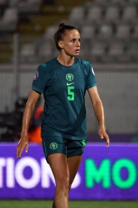 CASABLANCA, MOROCCO - JULY 10: Ashleigh Plumptre, Super Falcons of Nigeria during the 2024 Women s Africa Cup of Nations (Wafcon) beyween Botswana and Nigeria at Stade Larbi Zaouli on July 10, 2025 in Casablanca, Morocco. Photo by Justina Aniefiok Copyright: xx
