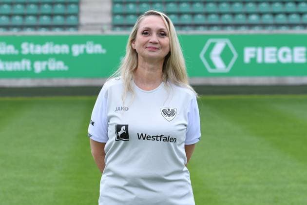 SC Preußen Münster; 2. BL, Porträttermin 2025 2026 Andrea Spittler ( Betreuerin Münster ); SC Preußen Münster; 2. BL, Porträttermin 2025 2026