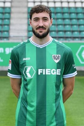 SC Preußen Münster; 2. BL, Porträttermin 2025 2026 Marcel Benger ( Münster ); SC Preußen Münster; 2. BL, Porträttermin 2025 2026