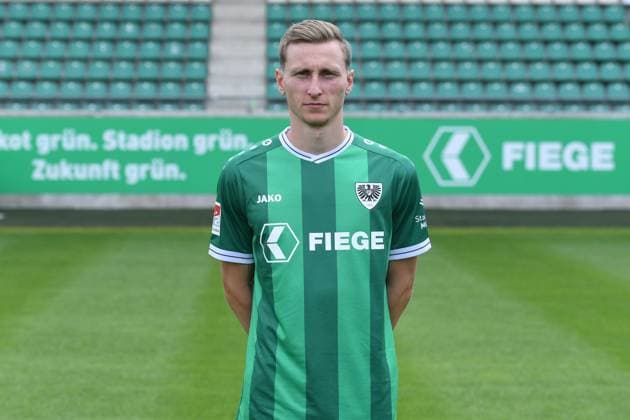 SC Preußen Münster; 2. BL, Porträttermin 2025 2026 Joshua Mees ( Münster ); SC Preußen Münster; 2. BL, Porträttermin 2025 2026 *** SC Preußen Münster 2 BL, portrait date 2025 2026 Joshua Mees Münster SC Preußen Münster 2 BL, portrait date 2025 2026 xRx