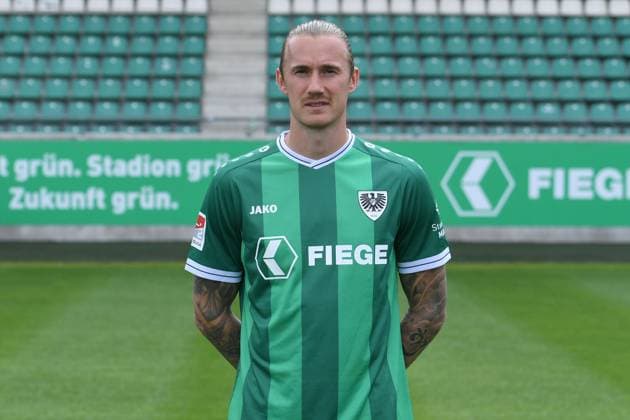 SC Preußen Münster; 2. BL, Porträttermin 2025 2026 Marvin Schulz ( Münster ); SC Preußen Münster; 2. BL, Porträttermin 2025 2026