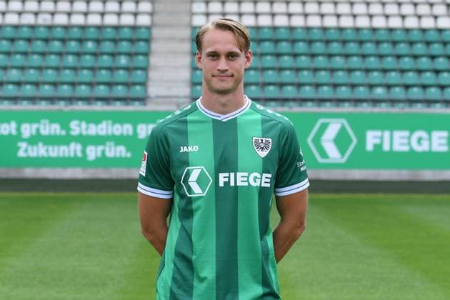 SC Preußen Münster; 2. BL, Porträttermin 2025 2026 Oscar Vilhelmsson ( Münster ); SC Preußen Münster; 2. BL, Porträttermin 2025 2026