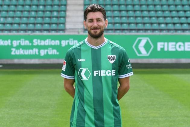 SC Preußen Münster; 2. BL, Porträttermin 2025 2026 Haralambos Makridis ( Münster ); SC Preußen Münster; 2. BL, Porträttermin 2025 2026