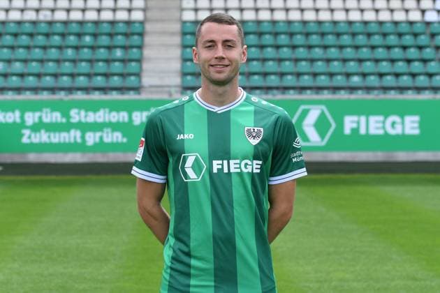 SC Preußen Münster; 2. BL, Porträttermin 2025 2026 Torge Paetow ( Münster ); SC Preußen Münster; 2. BL, Porträttermin 2025 2026
