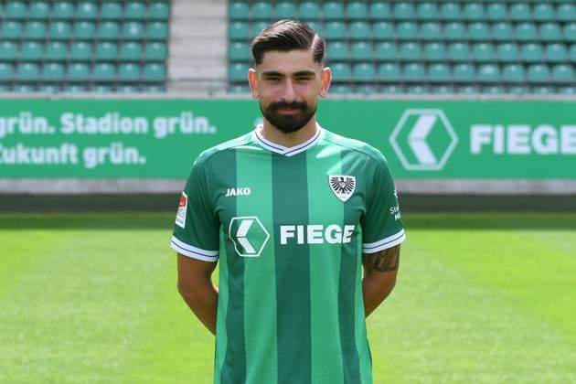 SC Preußen Münster; 2. BL, Porträttermin 2025 2026 Malik Batmaz ( Münster ); SC Preußen Münster; 2. BL, Porträttermin 2025 2026