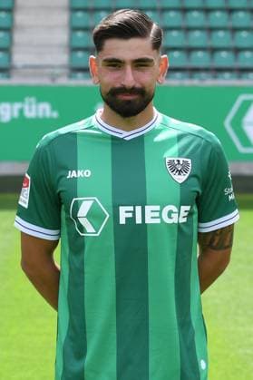 SC Preußen Münster; 2. BL, Porträttermin 2025 2026 Malik Batmaz ( Münster ); SC Preußen Münster; 2. BL, Porträttermin 2025 2026
